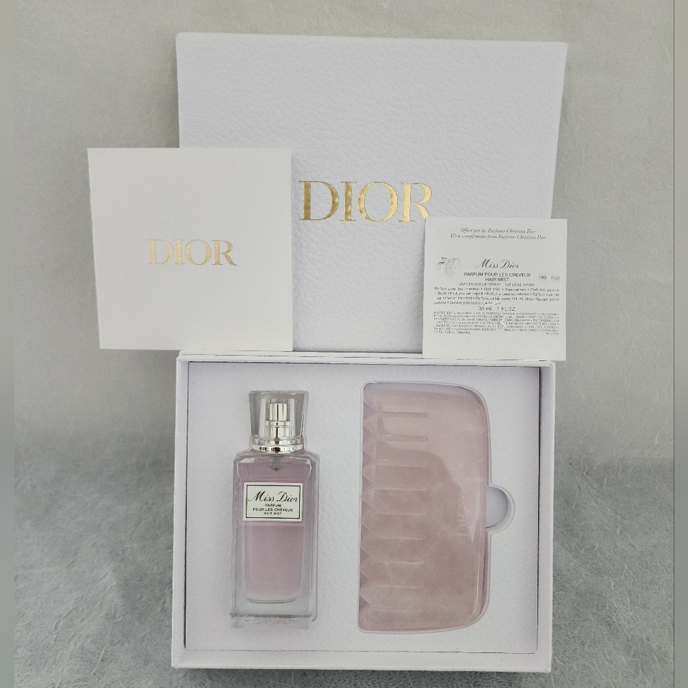 NIB Miss Dior Hair Mist & Quartz Comb Limited Edition Set